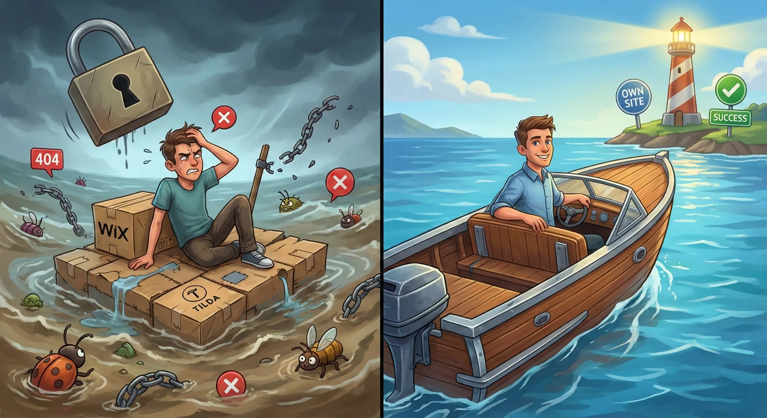 Можно ли использовать бесплатные конструкторы сайтов Wix или Tilda?