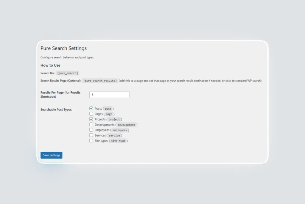 Pure Search