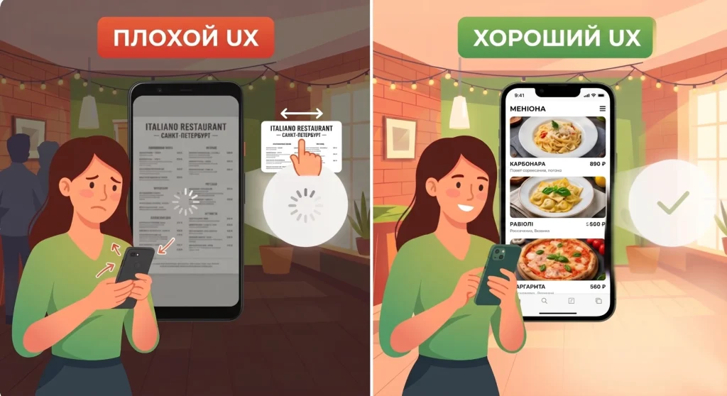 Пример плохого UX