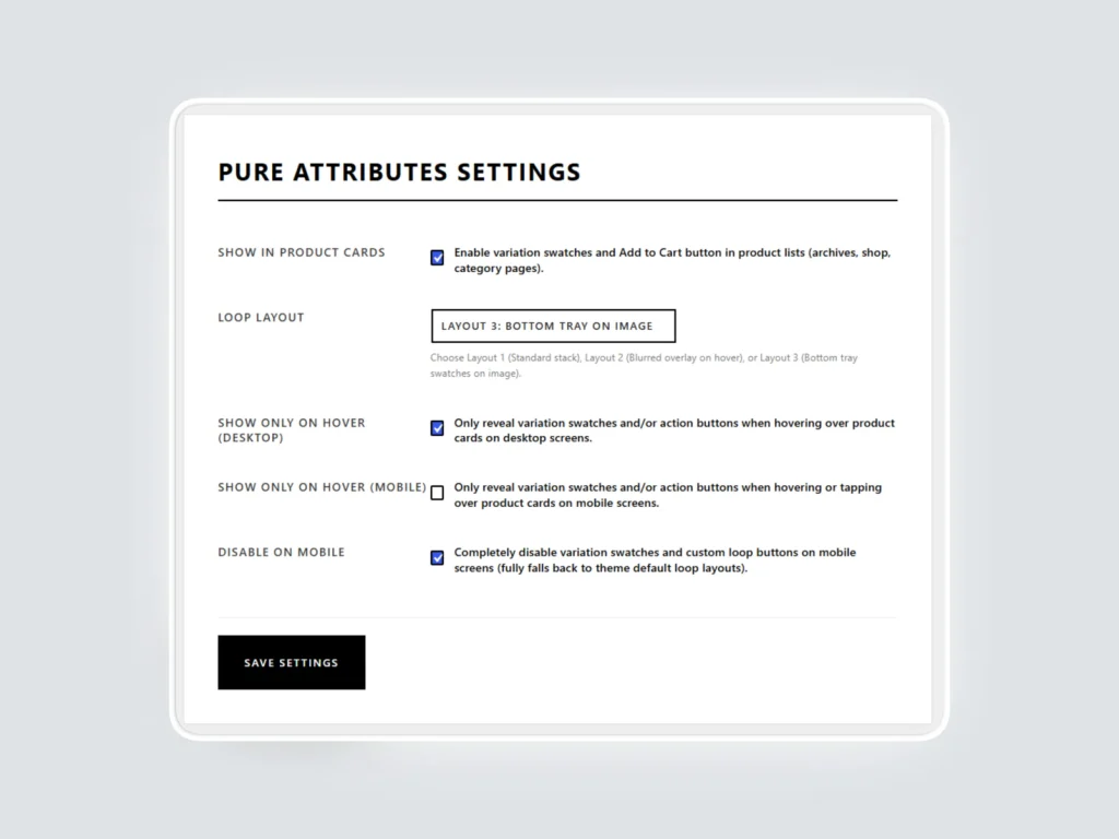 Pure attributes